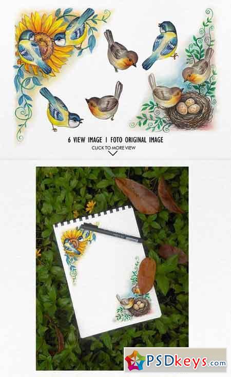 watercolor birds vol.2 1018360