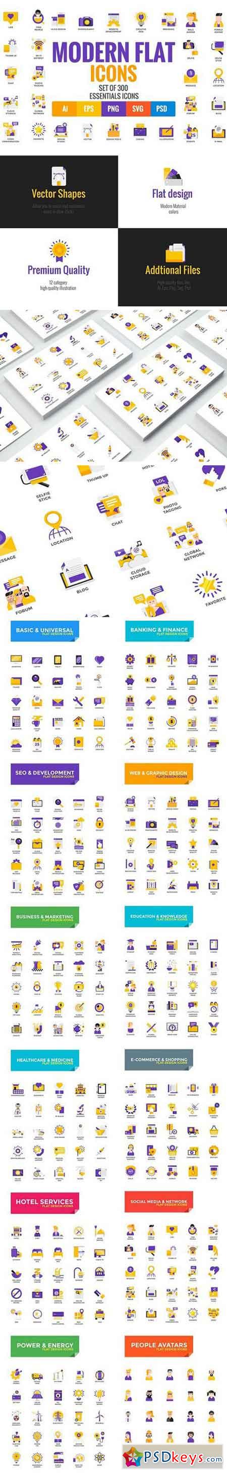 Big Collection of Modern icons 1502465