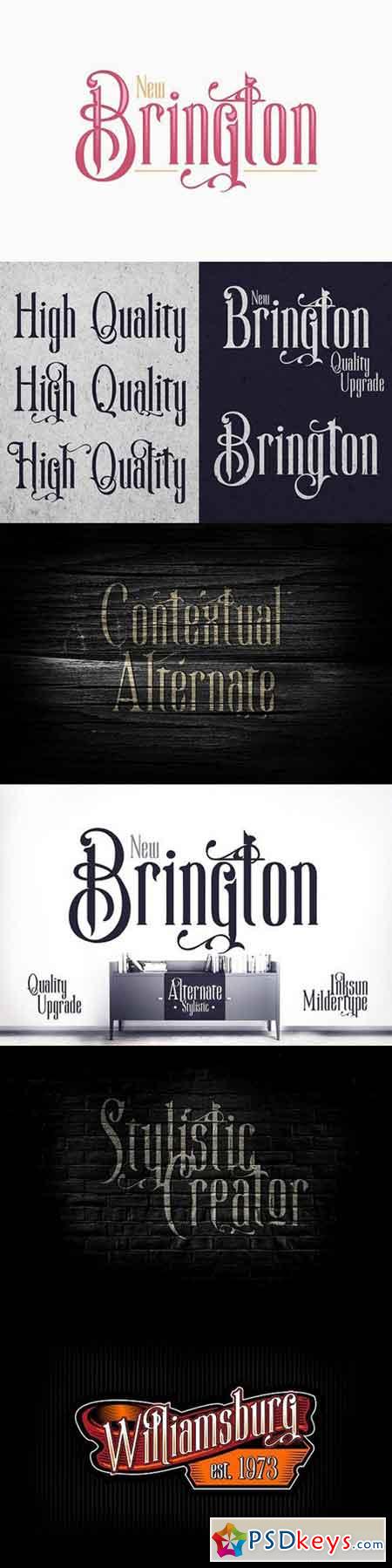 New Brington Serif Font 1518926