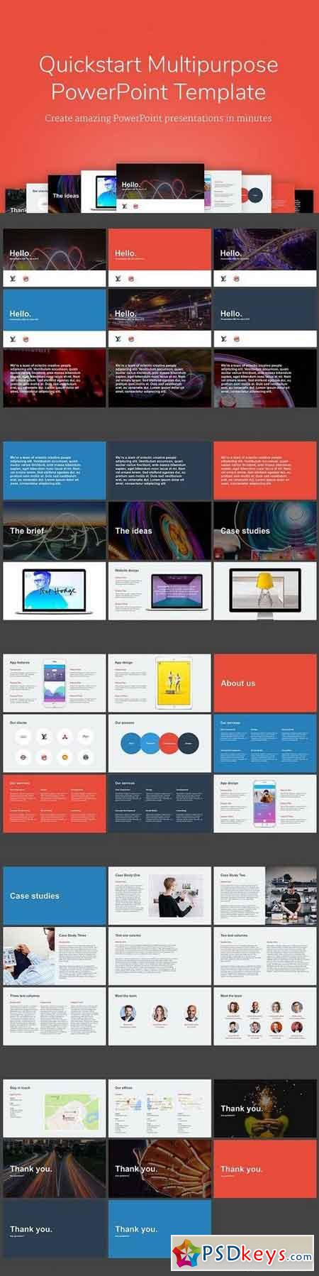 QuickStart PowerPoint Template 1269886