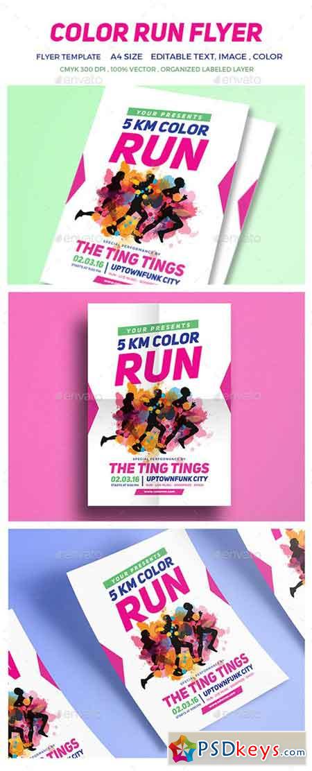 Color Run Festival Flyer 16712564