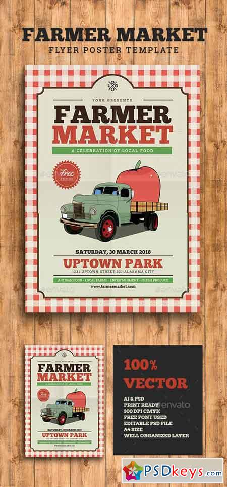 Farmer Market Event Flyer 16132162
