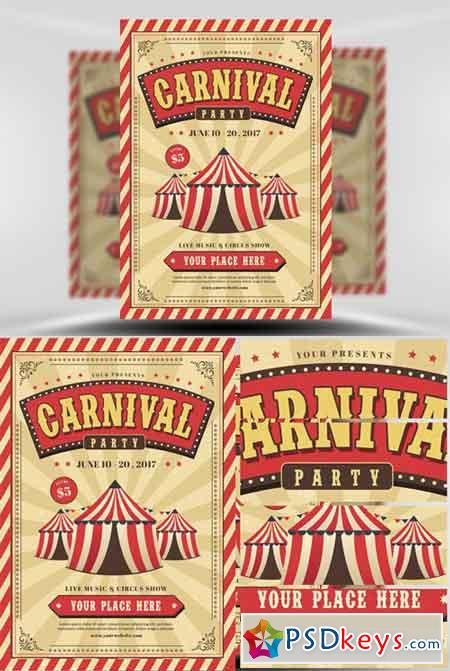 Carnival Event Party Flyer Template