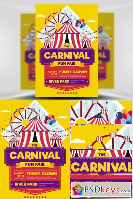 Carnival Funfair Event Flyer Template