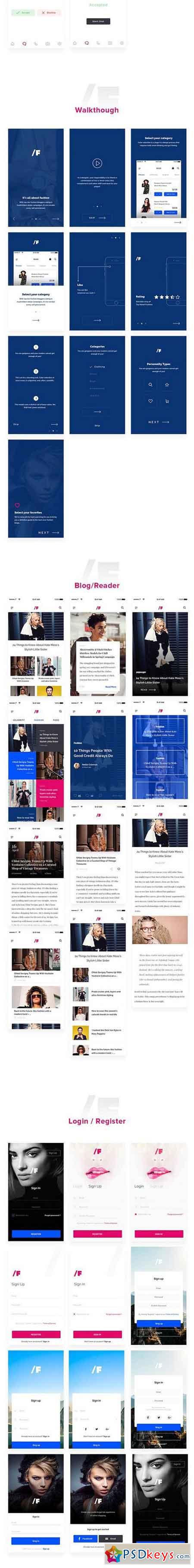 Fashion App UI Kit 1518755