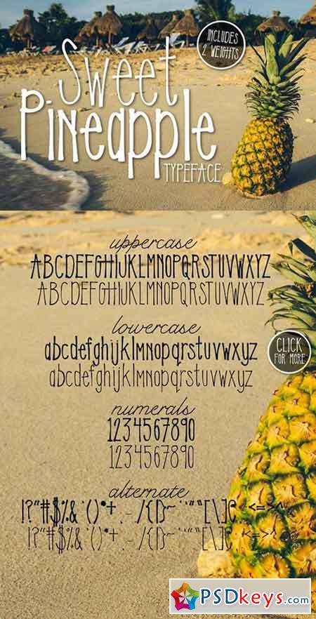Sweet Pineapple Typeface 1531411