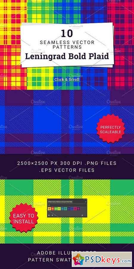 10 Patterns - Leningrad Bold Plaid 1308570