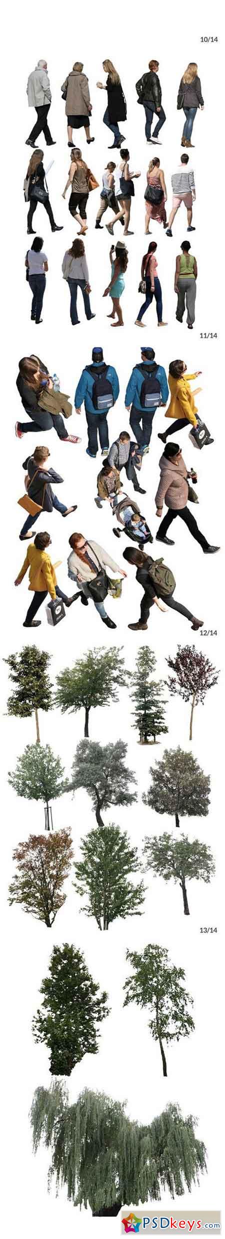 251 Cut out people, trees and leaves 1545717