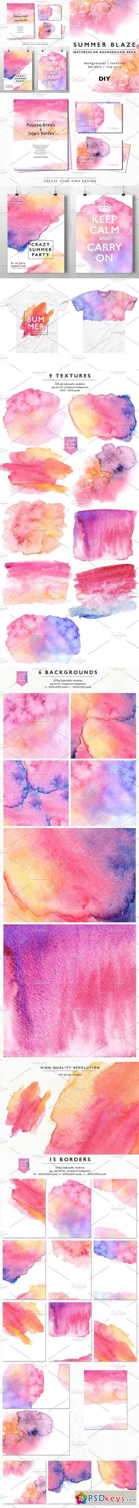 Watercolor Abstract Background Pack 1614652