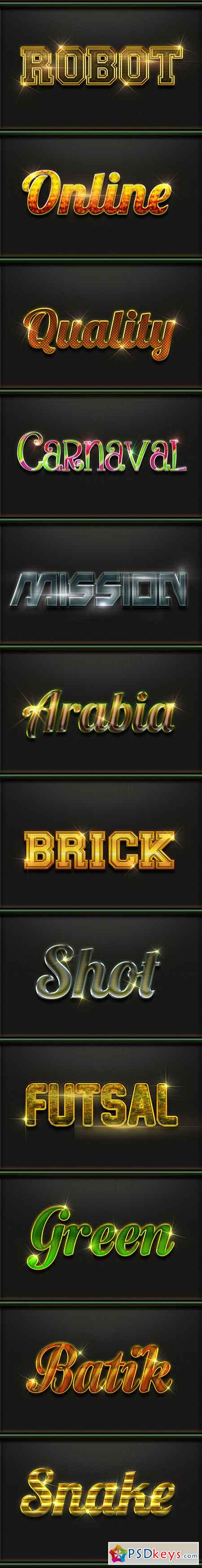 12 Photoshop Text Effect Styles 20167363