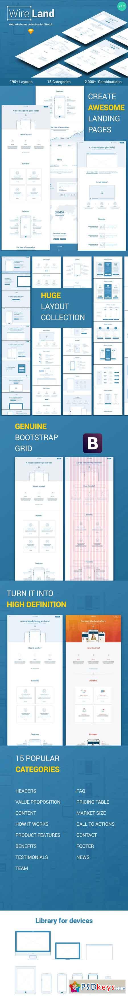 Wireframe Library for Web 1614949