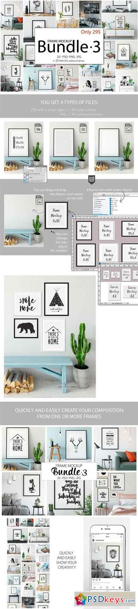 Download Frame Mockup Bundle Vol 3 1501375 Free Download Photoshop Vector Stock Image Via Torrent Zippyshare From Psdkeys Com