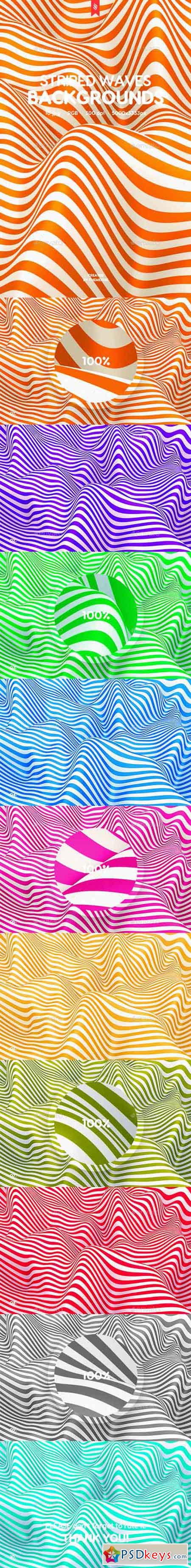 Striped Waves Backgrounds 20244368