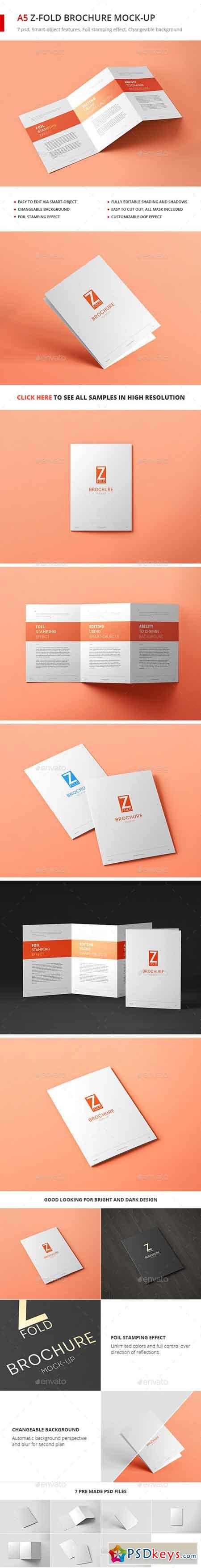 Tri-Fold Brochure A5 Mock-up vol. 2 20164517