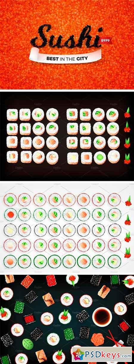 Vector Sushi Collection 1556197