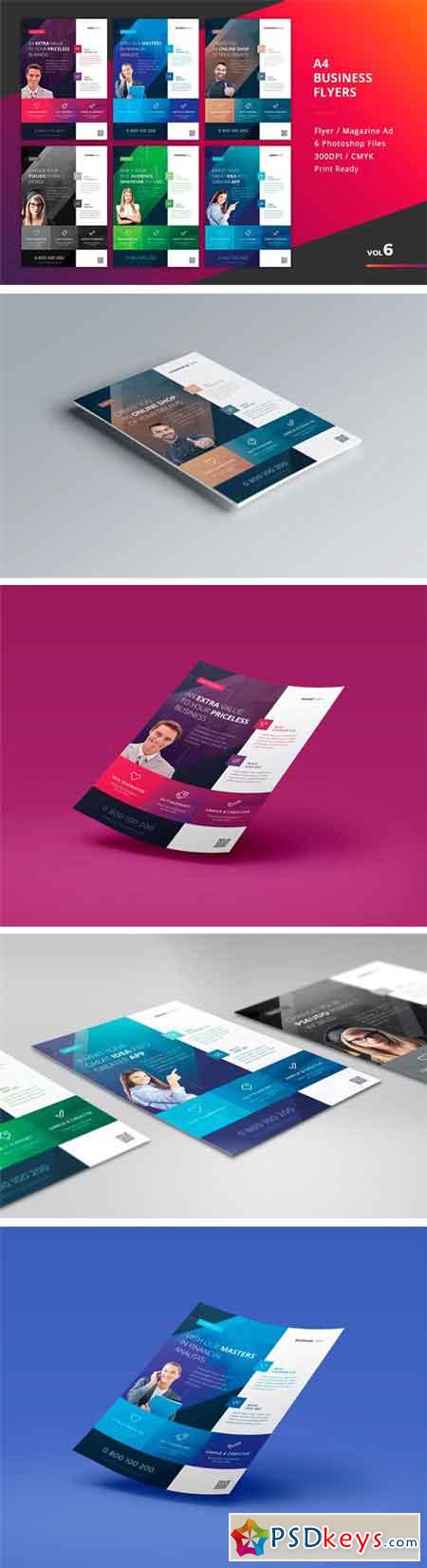 Corporate Flyer Templates 6PSD - #6 1459824