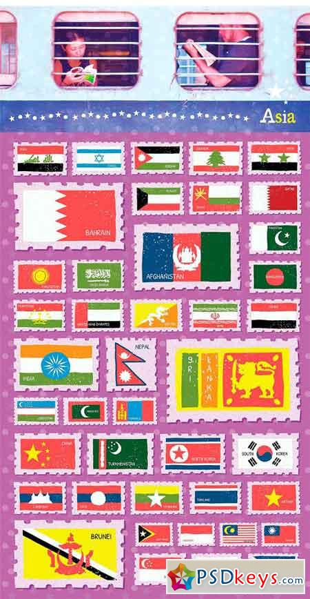 Flags of the World - Vector Icons 1511538