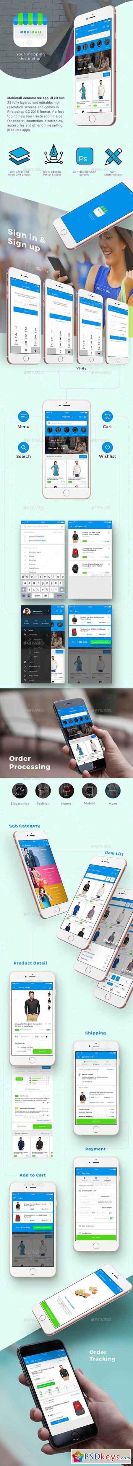 E commerce App UI Set MobiMall 20167078