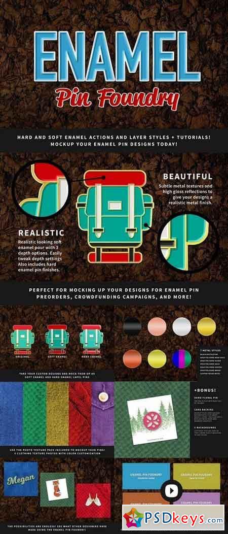 Download Enamel Pin Foundry 1238438 Free Download Photoshop Vector Stock Image Via Torrent Zippyshare From Psdkeys Com