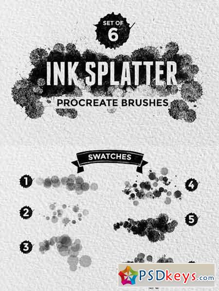 Ink Splatter Procreate Brushes 1504960