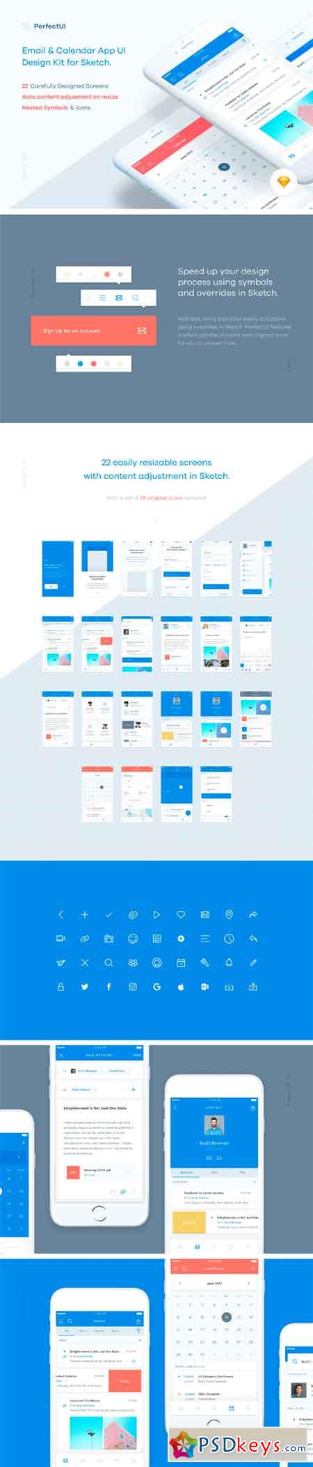 Email & Calendar UI UX Kit (Sketch) 1578978