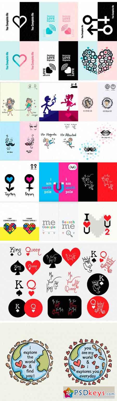 Partners Couples Theme Graphics Pack 1568104