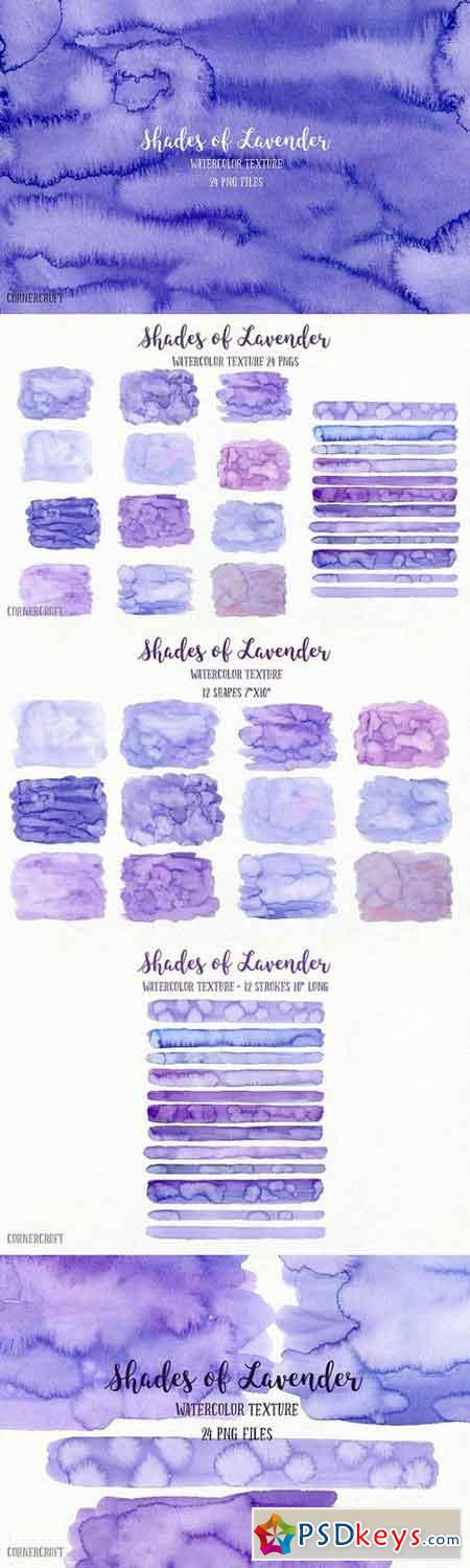 Watercolor Texture Lavender Shades 1564062