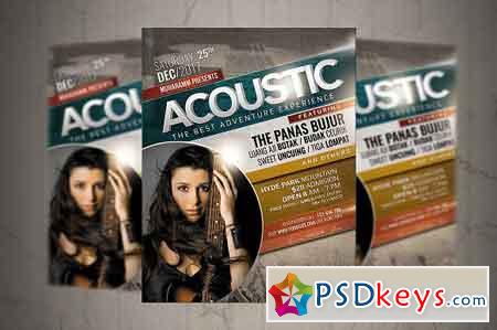 Acoustic Music Event Flyer Poster 1652683