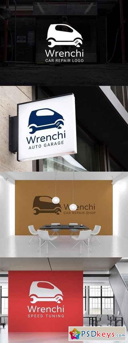 Wrenchi Car Repair or Auto Repair Logo 1658415