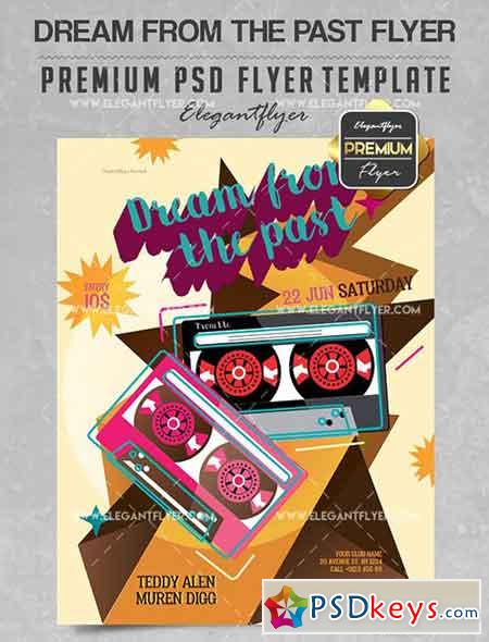 Dream from the Past – Flyer PSD Template + Facebook Cover