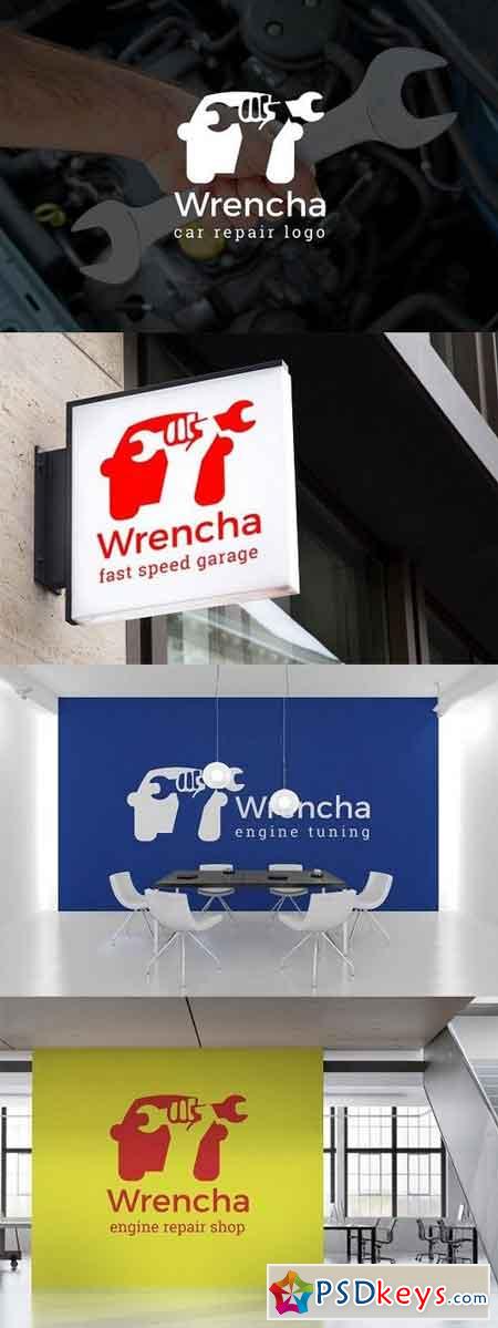 Wrencha Car Auto Repair Logo 1658471
