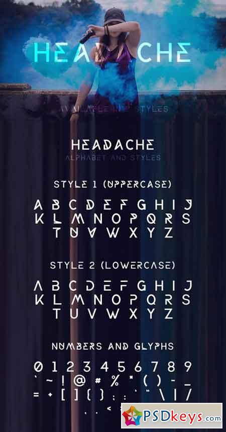 Headache font