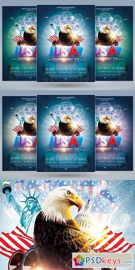 USA Independence Day Flyer 1596256