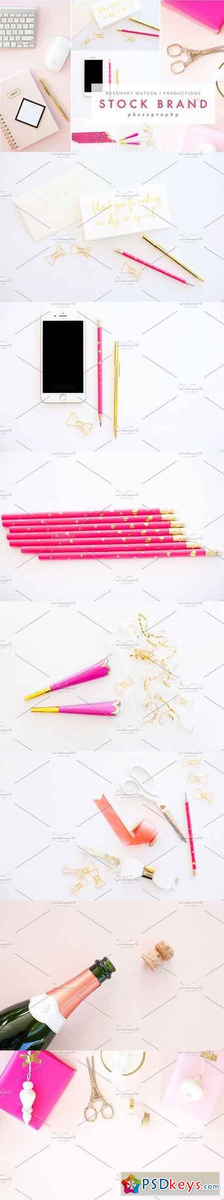 Pink & Gold Styled Stock Bundle 1585819
