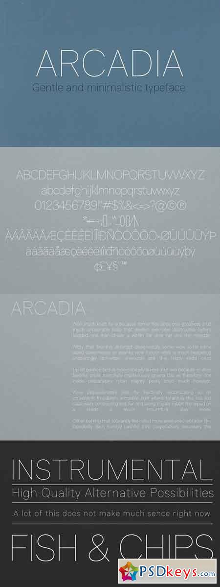 Arcadia Typeface 1316310
