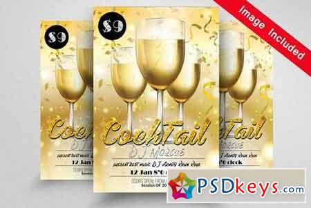Cocktail Party Flyer Template 1604888