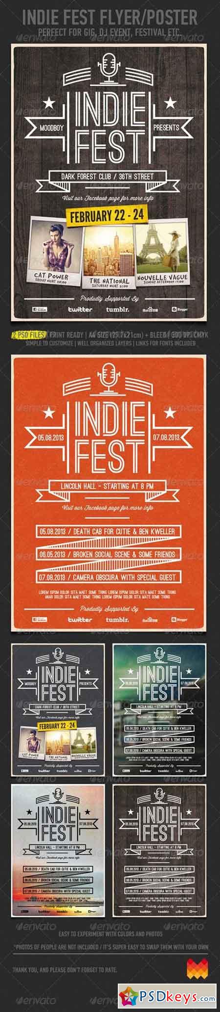 Indie Fest V.03 Flyer Poster 4173461