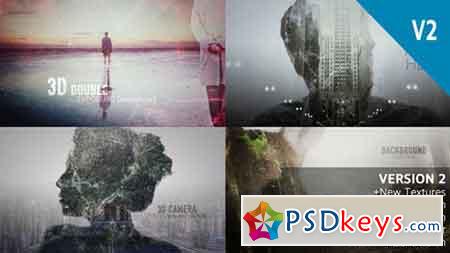 2D and 3D Double Exposure Pack 14944729 V2 - After Effects Projects