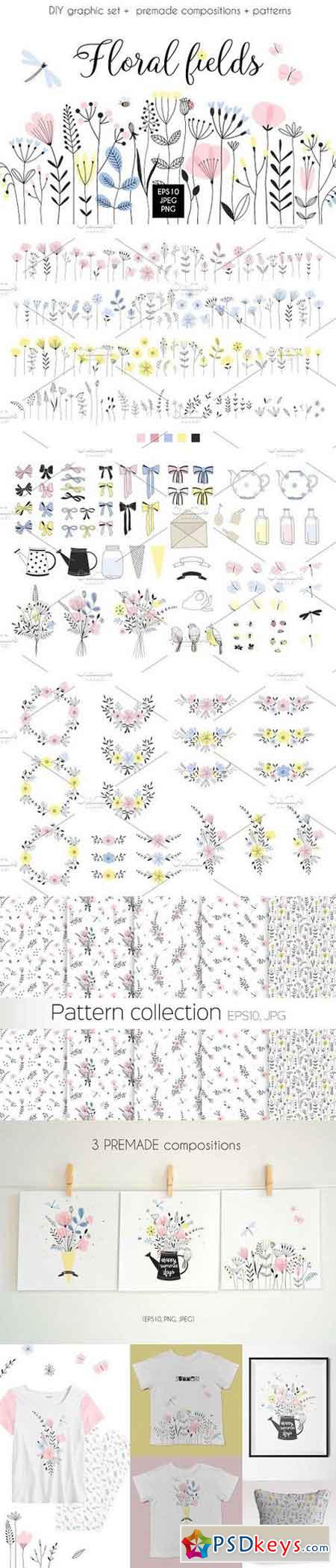 Graphic floral bundle 1604762