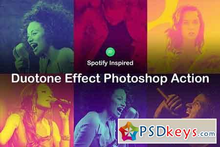 Duotone Effect Photoshop Action 1605387
