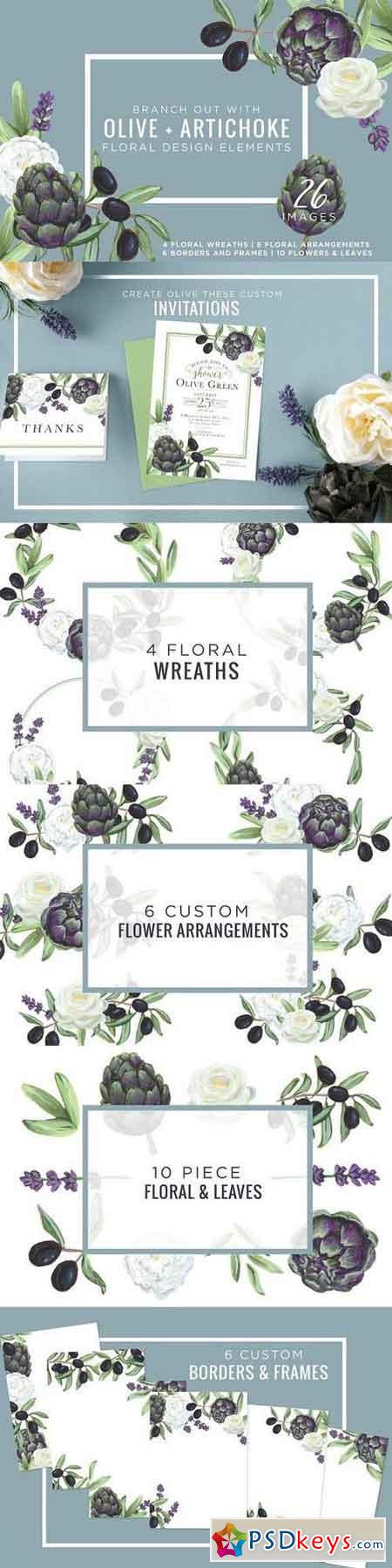 Artichoke & Olive Floral Design Kit 1327756
