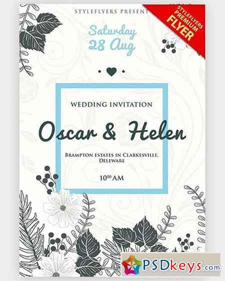 Wedding V10 PSD Flyer Template