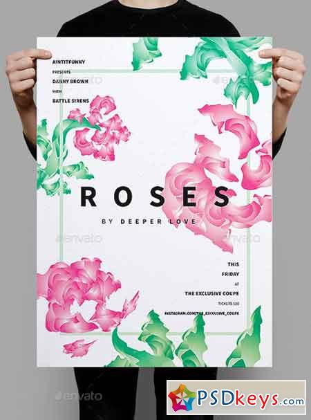 Roses Summer Poster Flyer 20361586