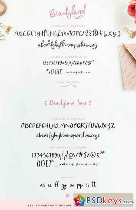 Beautyland Script Font 1334921
