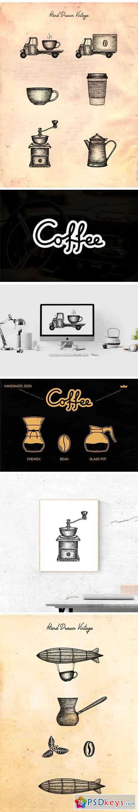 COFFEE GRAPHIC & LOGO BUNDLE 1661083