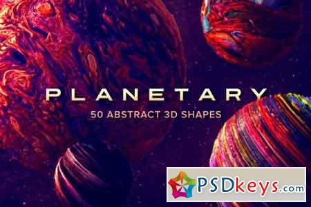 Planetary 50 Abstract 3D Shapes 1543952 - After Effects Projects