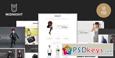 MidNight - Fashion eCommerce PSD Template 13041038