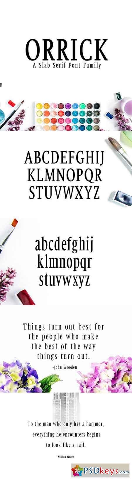 Orrick Slab Serif Font Family 20336031
