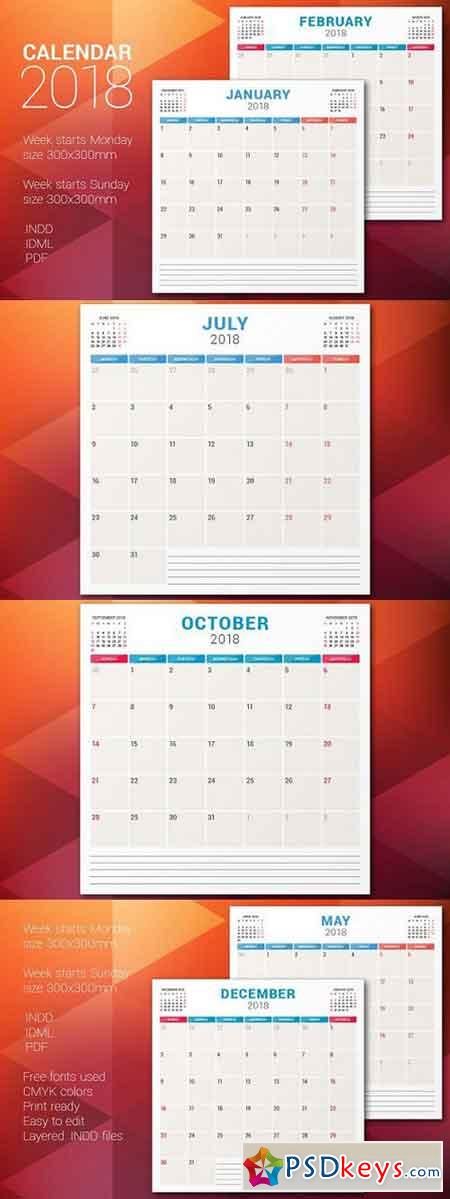 Monthly Planner 2018 1634696