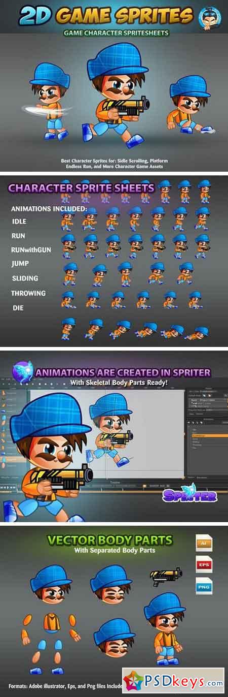 2D Game Character Sprites 1636996